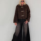 Jacke in kuscheliger Teddy-Curly-Optik - mokka