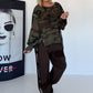 Sweater im Camouflage-Look - oliv-mokka-mehrfarbig