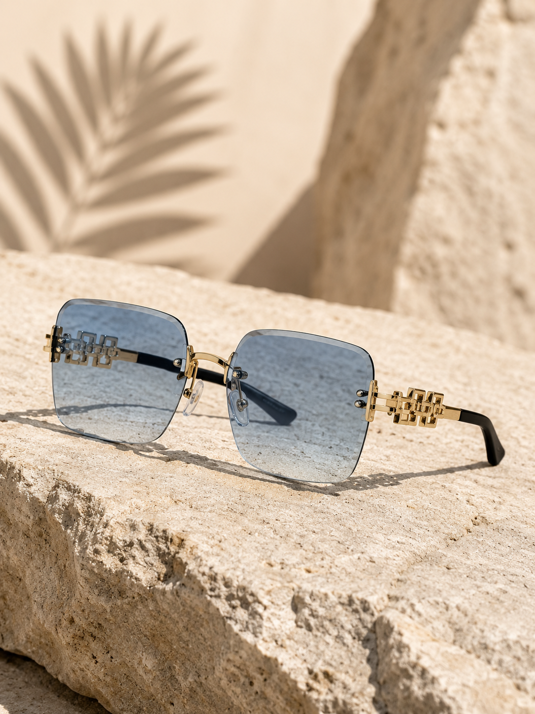 Sunglasses with great details - light blue