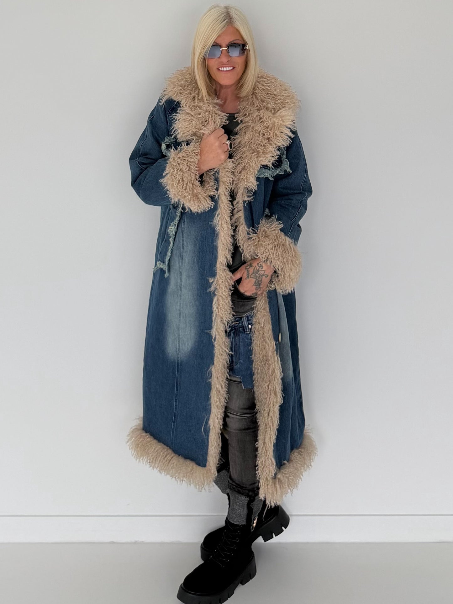 Fringed denim jacket