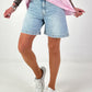 Rhinestone denim shorts
