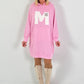 Long Hoodie/Kleid Modell "Edition M" - candy
