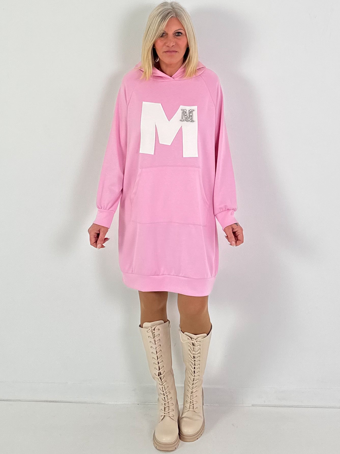 Long Hoodie/Kleid Modell "Edition M" - candy