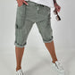 Baggy Short mit Schnürdetail - khaki