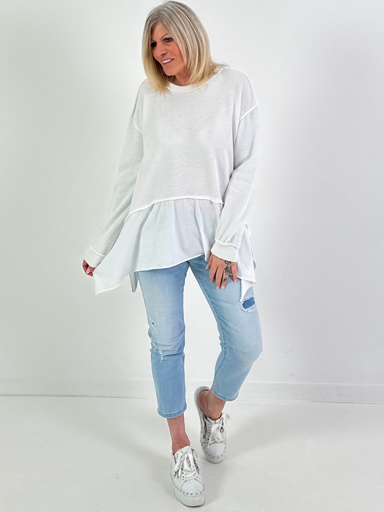 Sweater "Drift Ensemble" - weiss