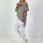 Linen Cut-Out Shirt - Taupe