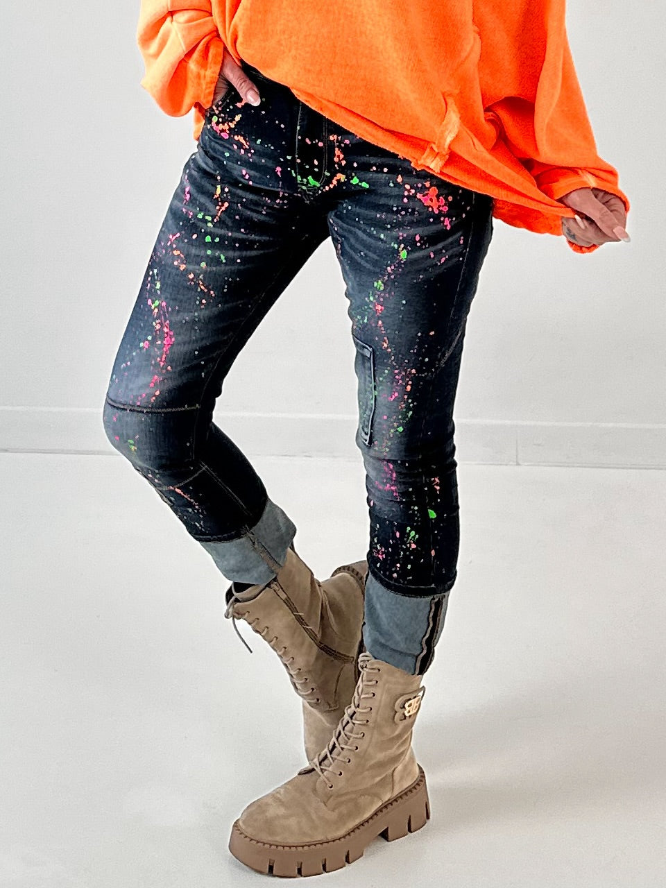 Jeansmodel "Neon Explosion"