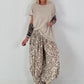 Leichte Pumphose mit stylischem Print  - beige-mehrfarbig