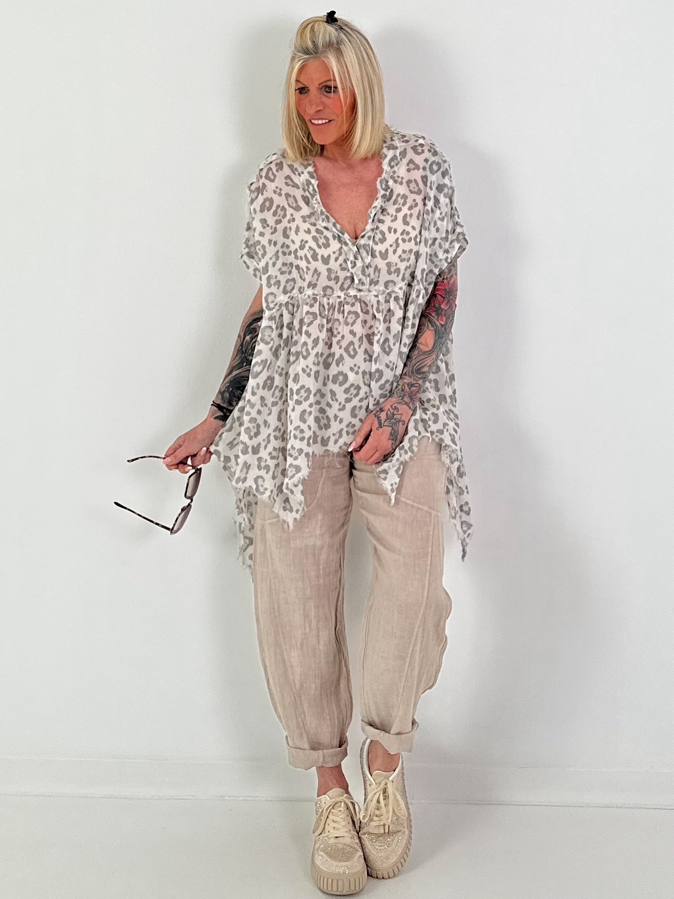 Ragged Tunic Leo - beige