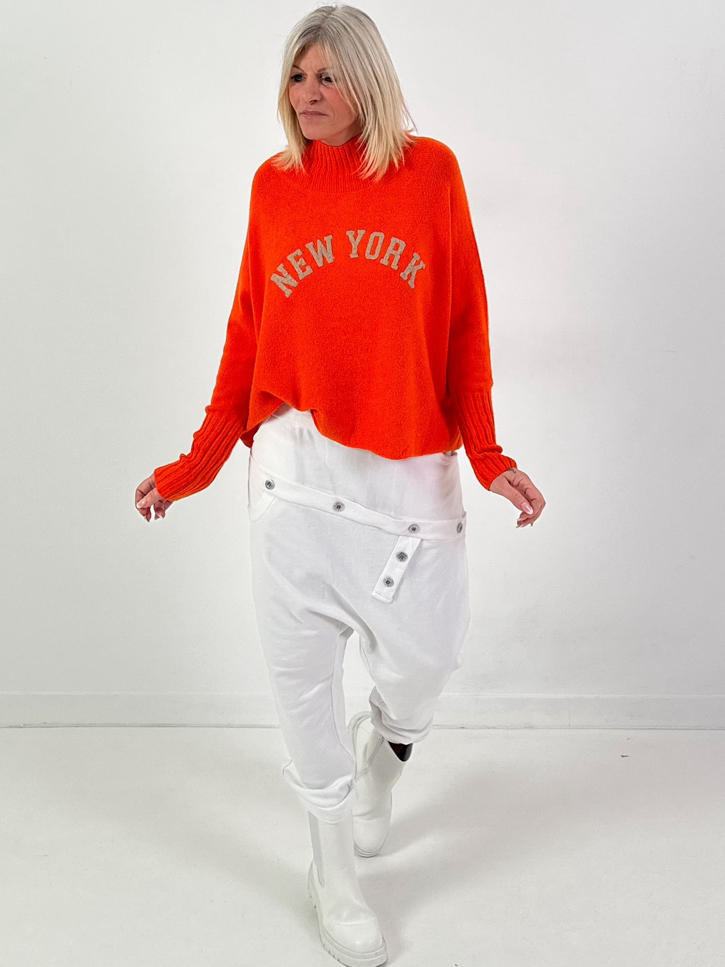 Pullover Modell "City Spirit" - orange