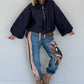 Jacke mit Puffärmelchen - marine
