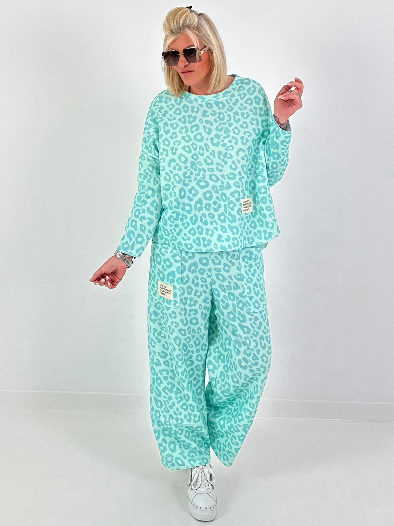 Two-piece set Leo - watergreen