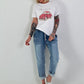 T-Shirt Magnifique - white-red
