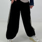 Pants with elastic waist - black