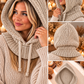 Grobrippstrick Balaclava - taupe
