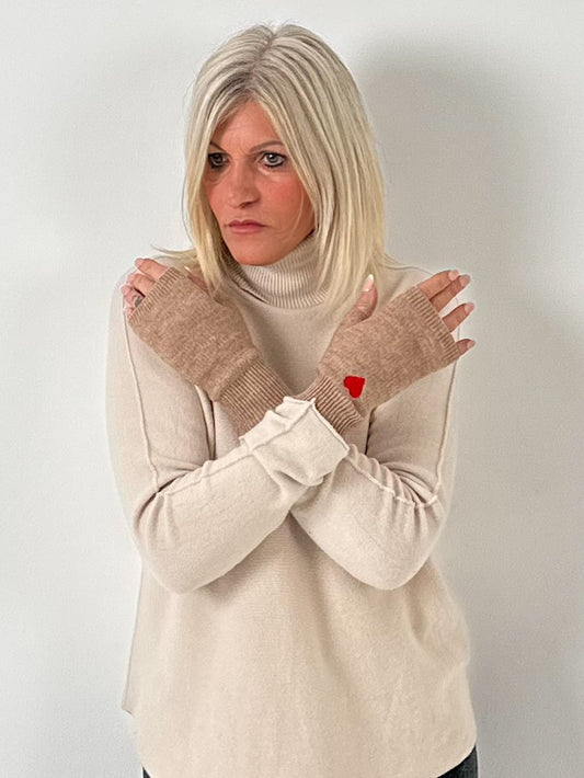 Hand cuffs model "Finger Free" - taupe