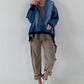 Oversized Jeansjacke - dunkelblau