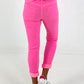 Hose im Knit-Look - neonpink