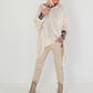 Soft Oversized Chunky Knit Sweater - beige