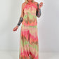 Two-piece set with pattern and Lurex - pink-mint-beige