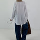 Oversized Shirt Amore - white