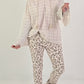 Structured tunic with tie belt and flounced sleeves - beige