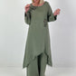 Linen two-piece - khaki