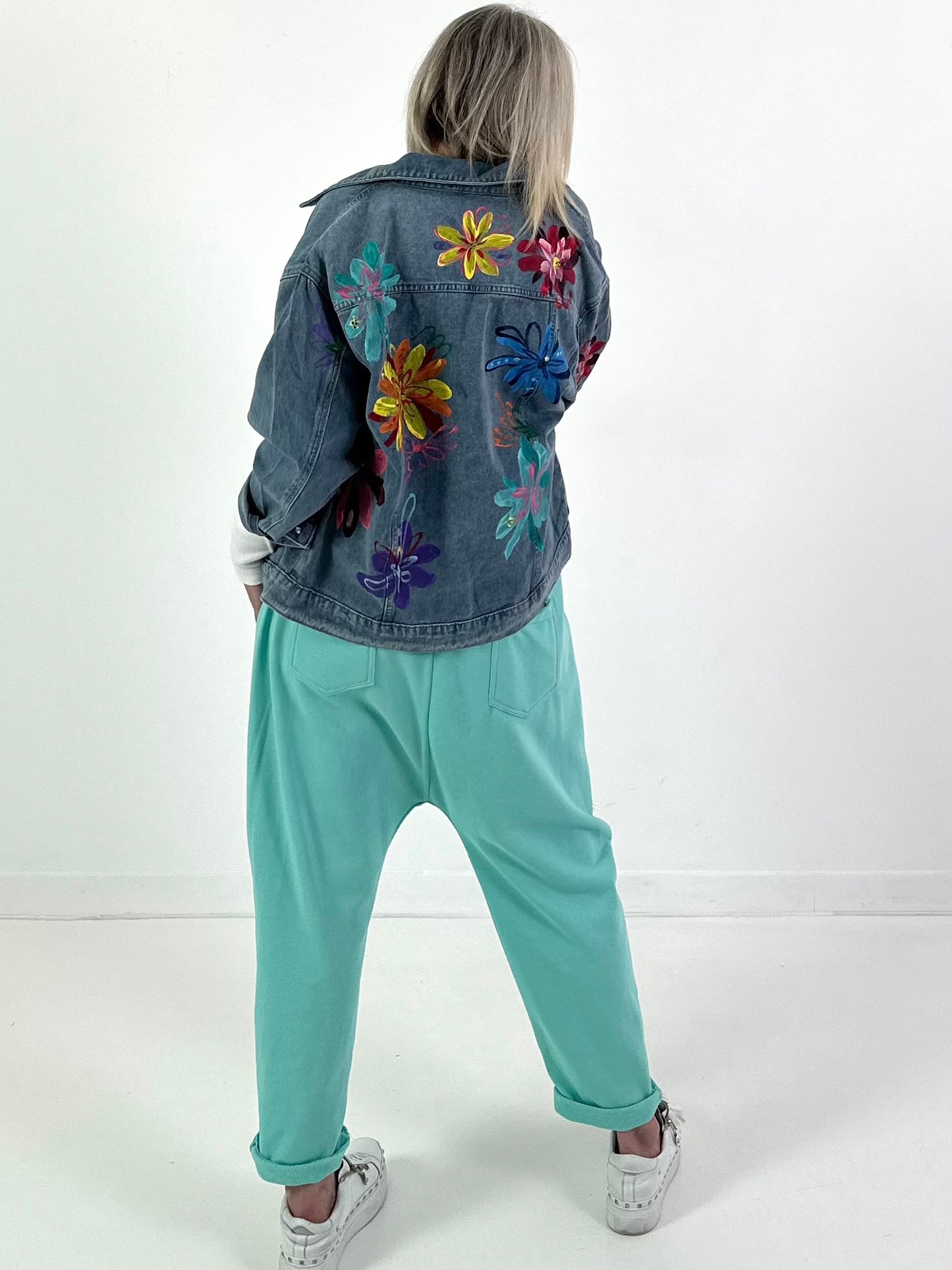 Spijkerjas, model "Bloom Riot" - denim