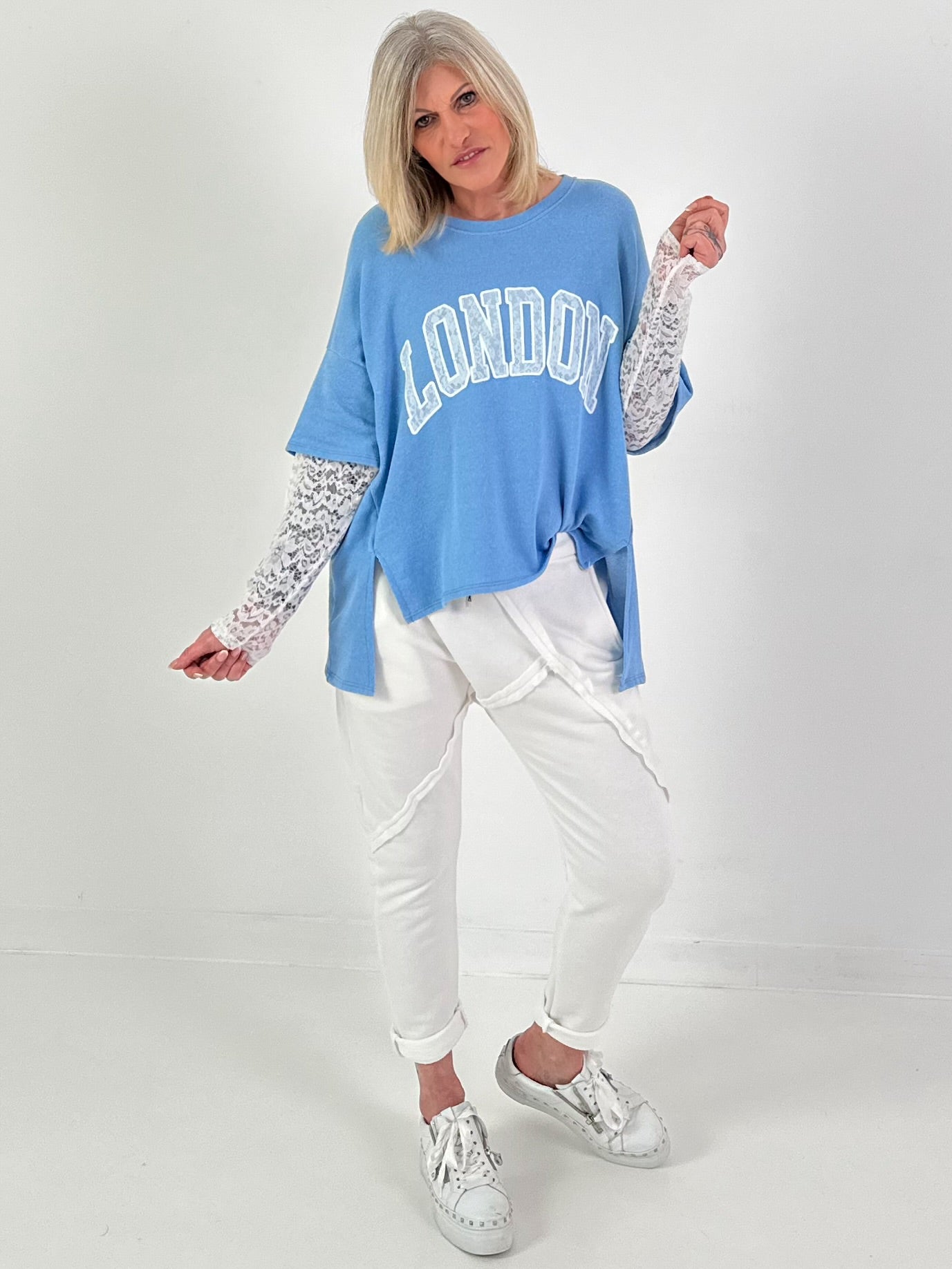 Sweater London - hellblau