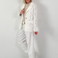Blazer aus floraler Spitze - weiss