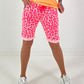 Kurze Hose Leo - neonpink-neonorange-weiss
