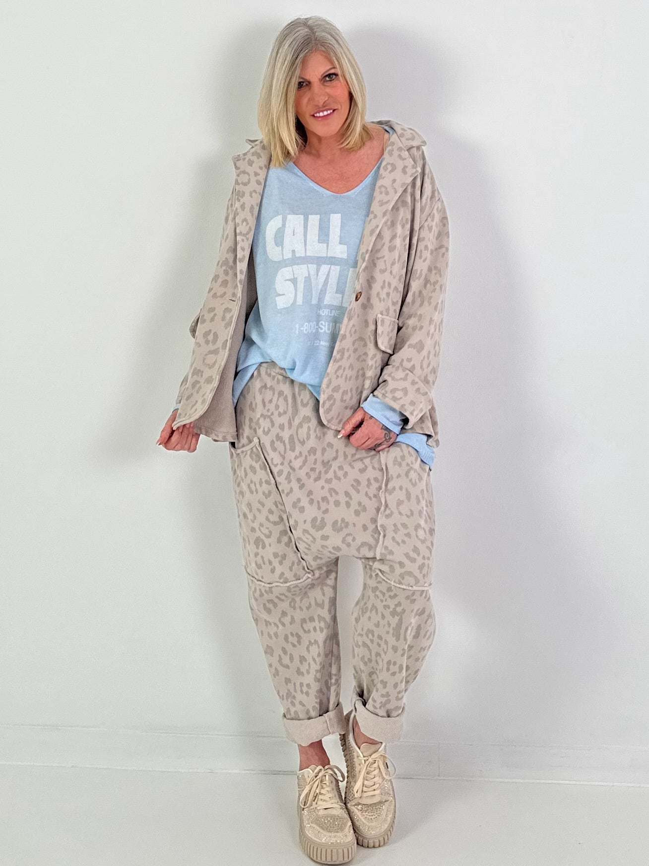 Trui Call My Stylist - Lichtblauw