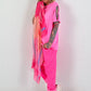 Shirt mit Nieten und Cut-Outs - neonpink