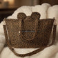 Canvas bag with special details - leopard