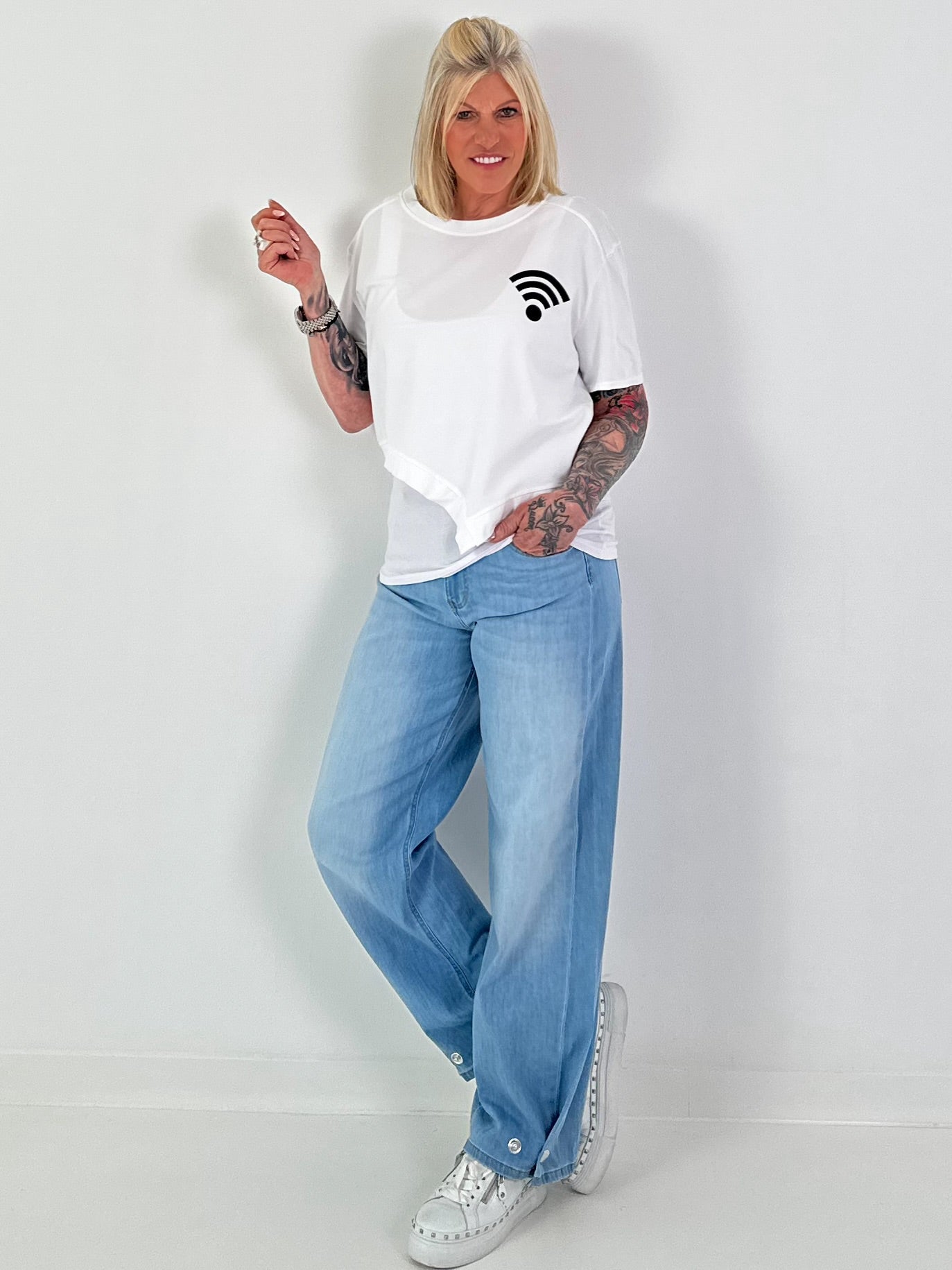 T-Shirt Connect Me - white