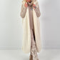 Long vest model "Leo Layers" - ecru