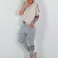 Cut-Out T-Shirt - beige
