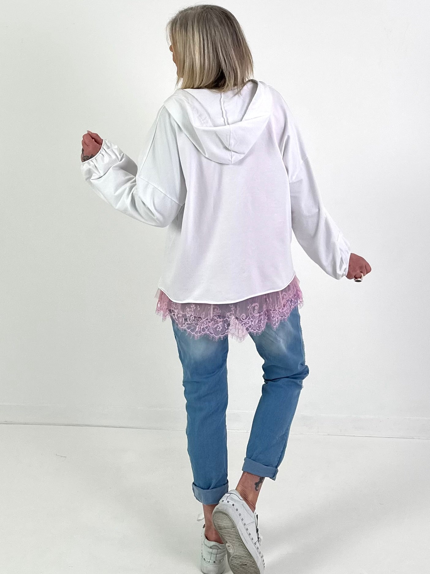 Hoodie Malibu - weiss