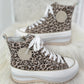 High Sneaker Leo - weiss-beige