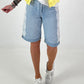 Denim Shorts with Lace Details