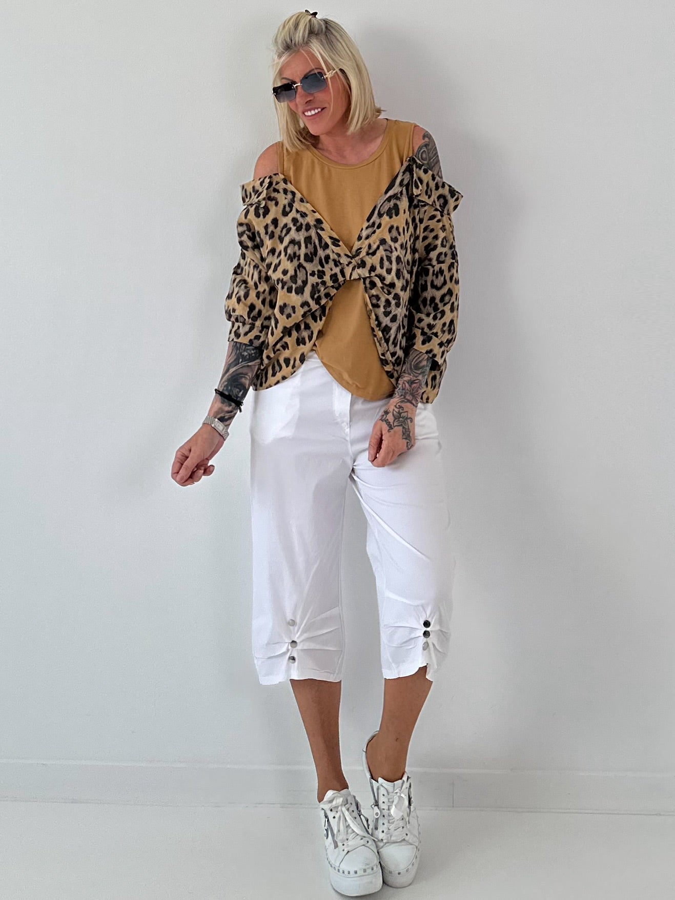 Tunika mit integrierten Top - Leo camel