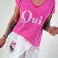T-shirt Oui - pink