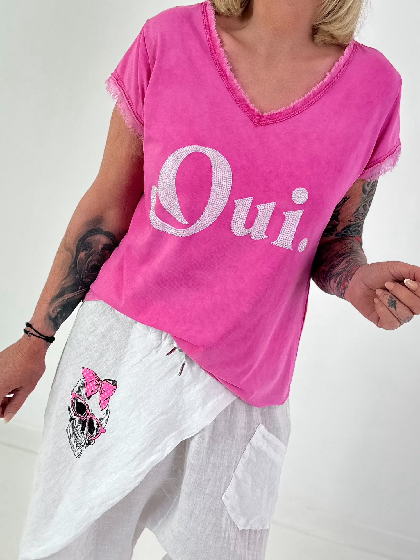 T-shirt Oui - pink