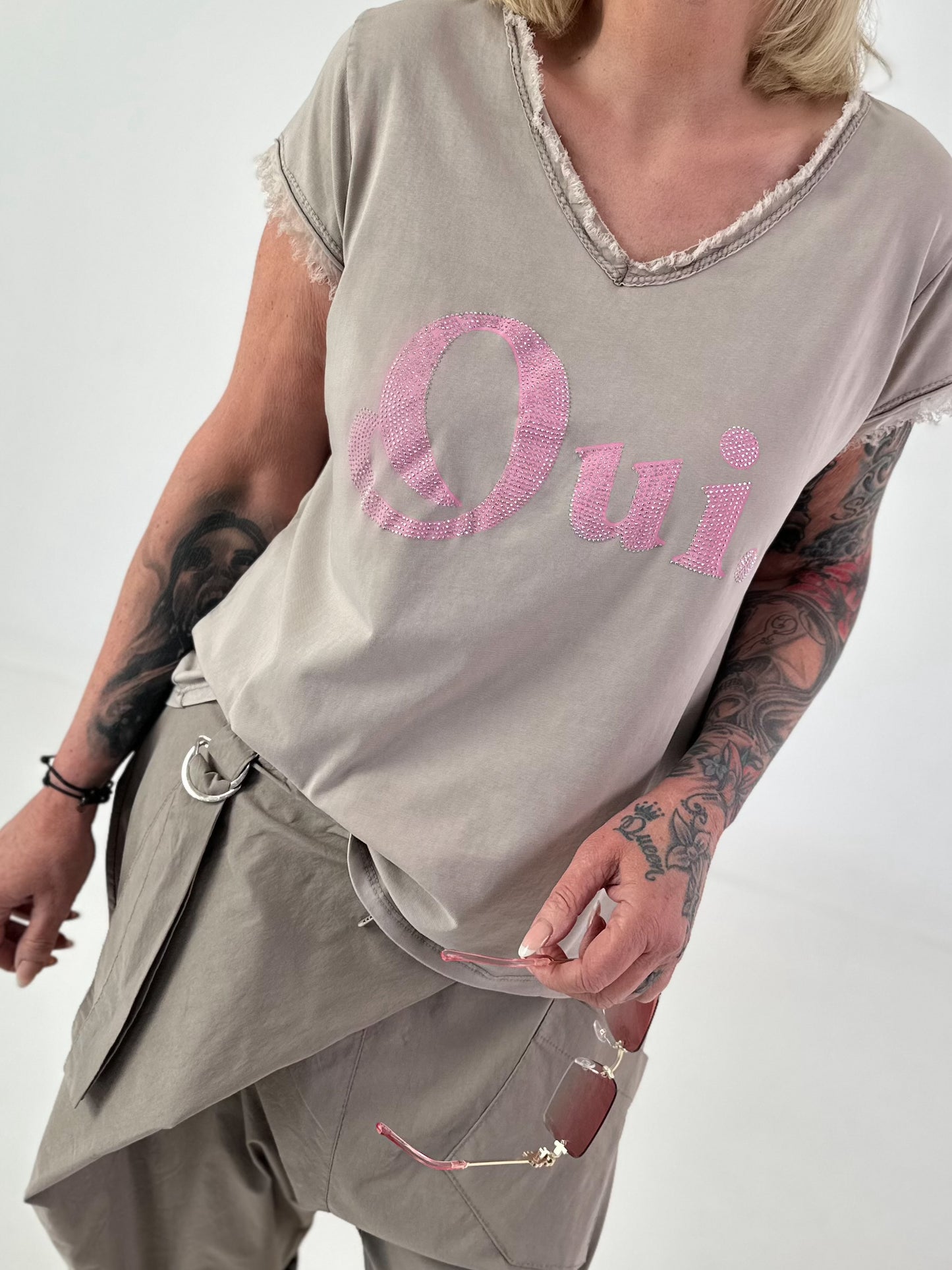T-Shirt Oui - taupe