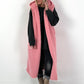 Long vest model "Leo Layers" - pink