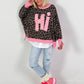 Sweater model "Hi" - leo-pink