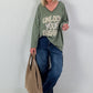 Oversized Shirt Unlock Your Dreams - olive