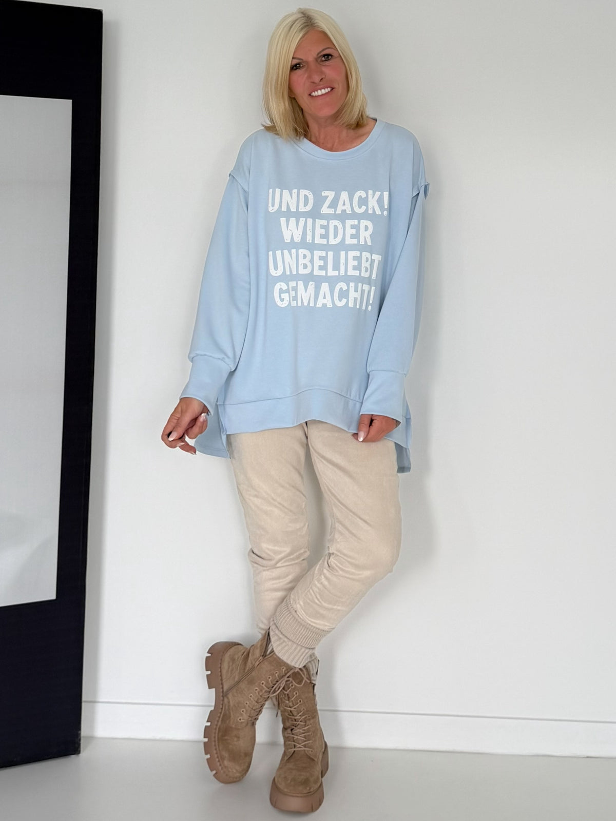 Sweater Und Zack! - hellblau