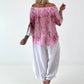 Tunika mit Print - pink - mehrfarbig