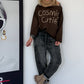 Sweater Cosmic Cutie - mokka